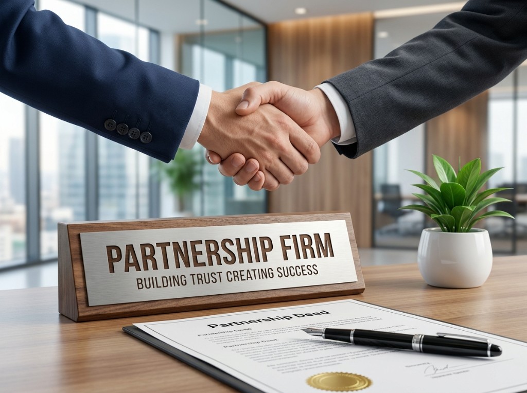 Partnership Firm Registration — partnership deed and handshake